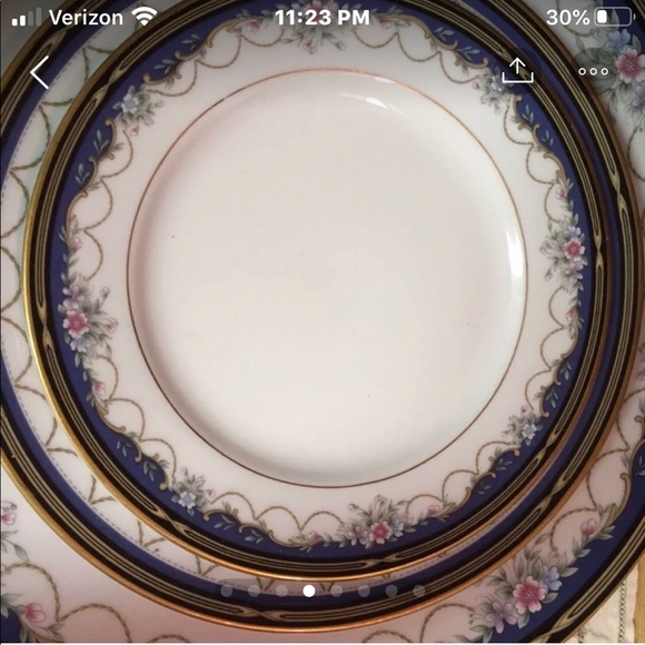 Gorham Golden Ribbon Edge Plates - Picture 4 of 5